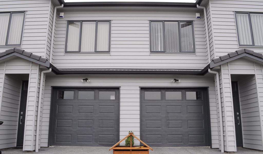 Pressed Panel Garage Doors with Windows